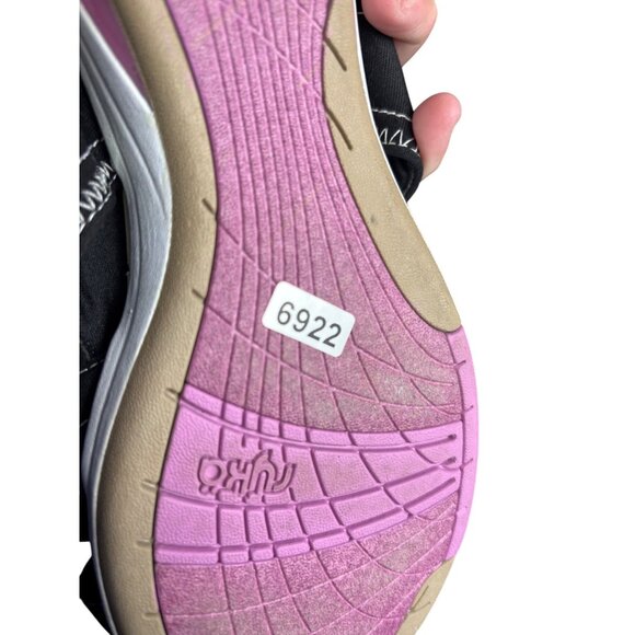 Ryka Black Athletic Slide Sandals With Pink Sole Womens Size 9 - Picture 6 of 7